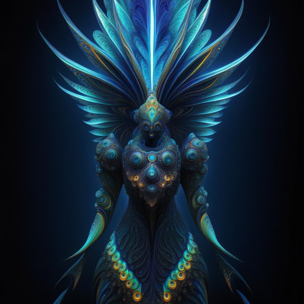 Psychedelic Fractal Geometry with Angel Number