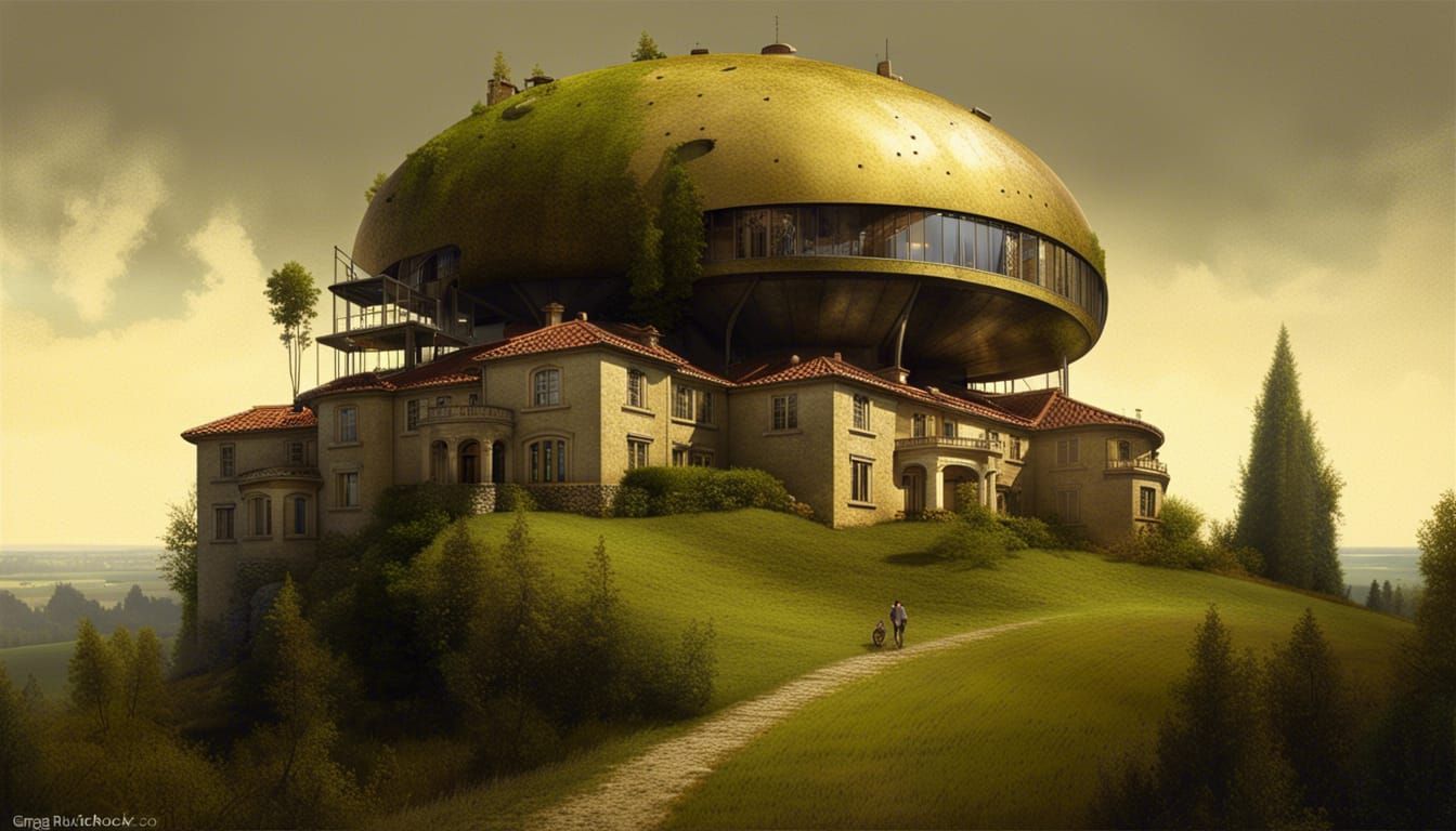 Luxury Villa Overlooking Megalopolis in Sinister Style