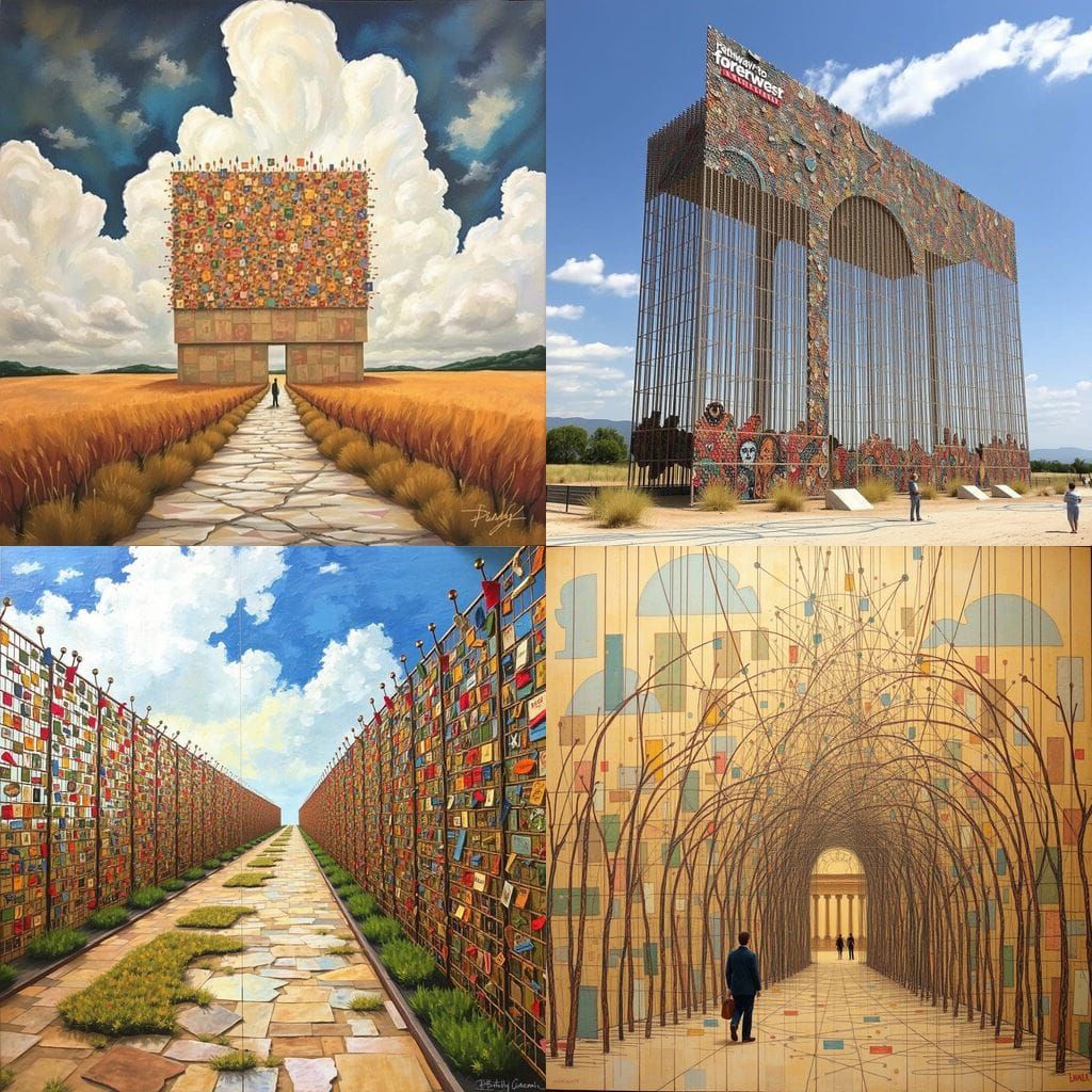 Ethereal Pathway to Eternity in Vibrant Colors