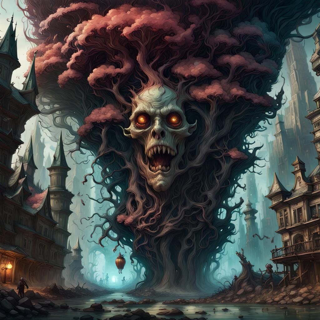 Fantasycore Mouth of Madness: Detailed Matte Painting