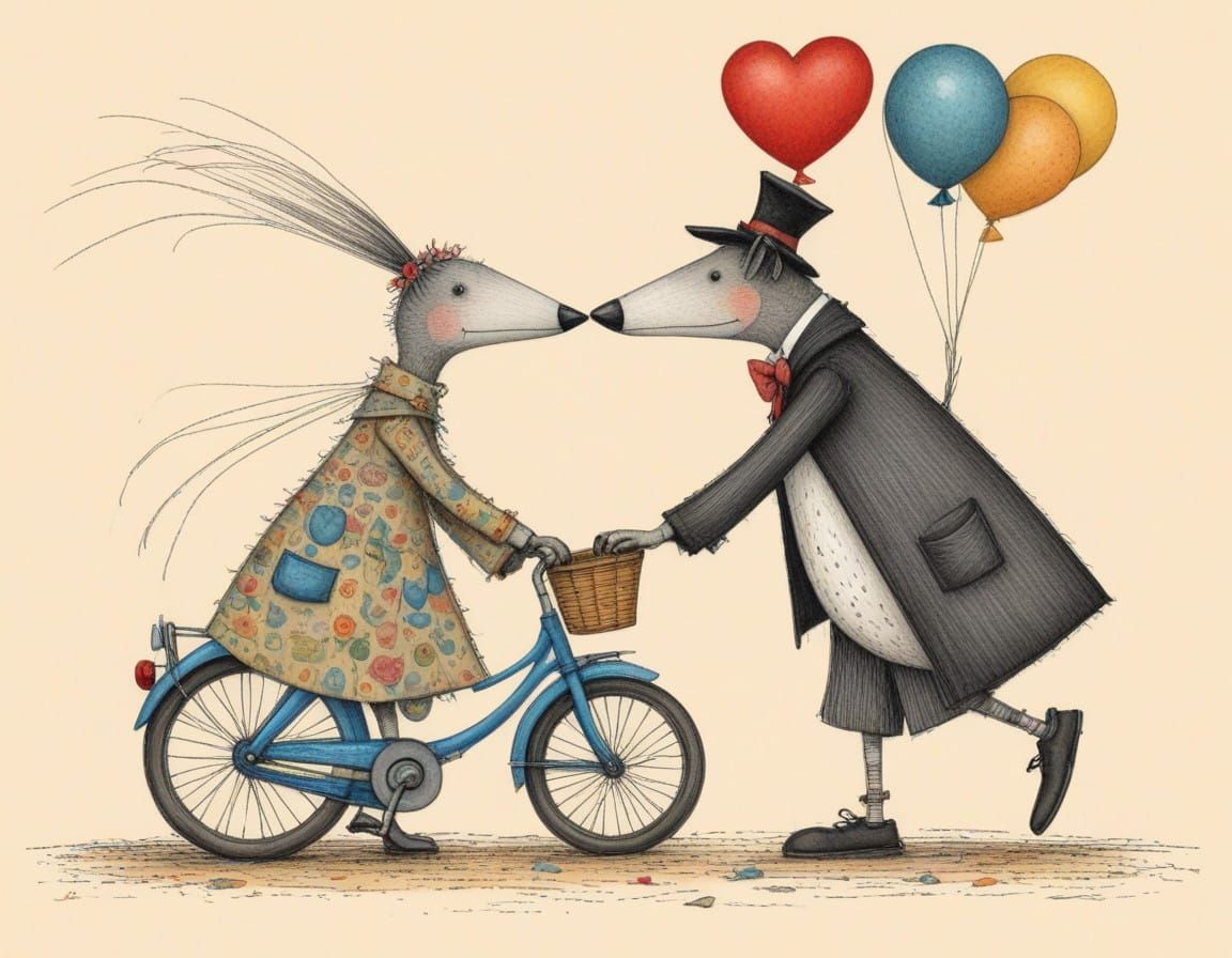 Whimsical True Love in Vibrant Colors