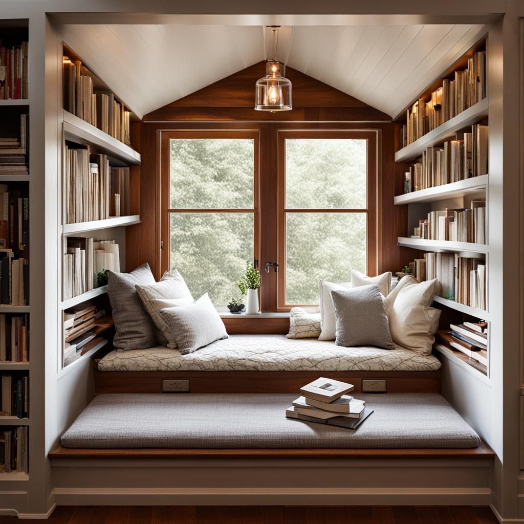Inviting Image of a Cozy Reading Nook