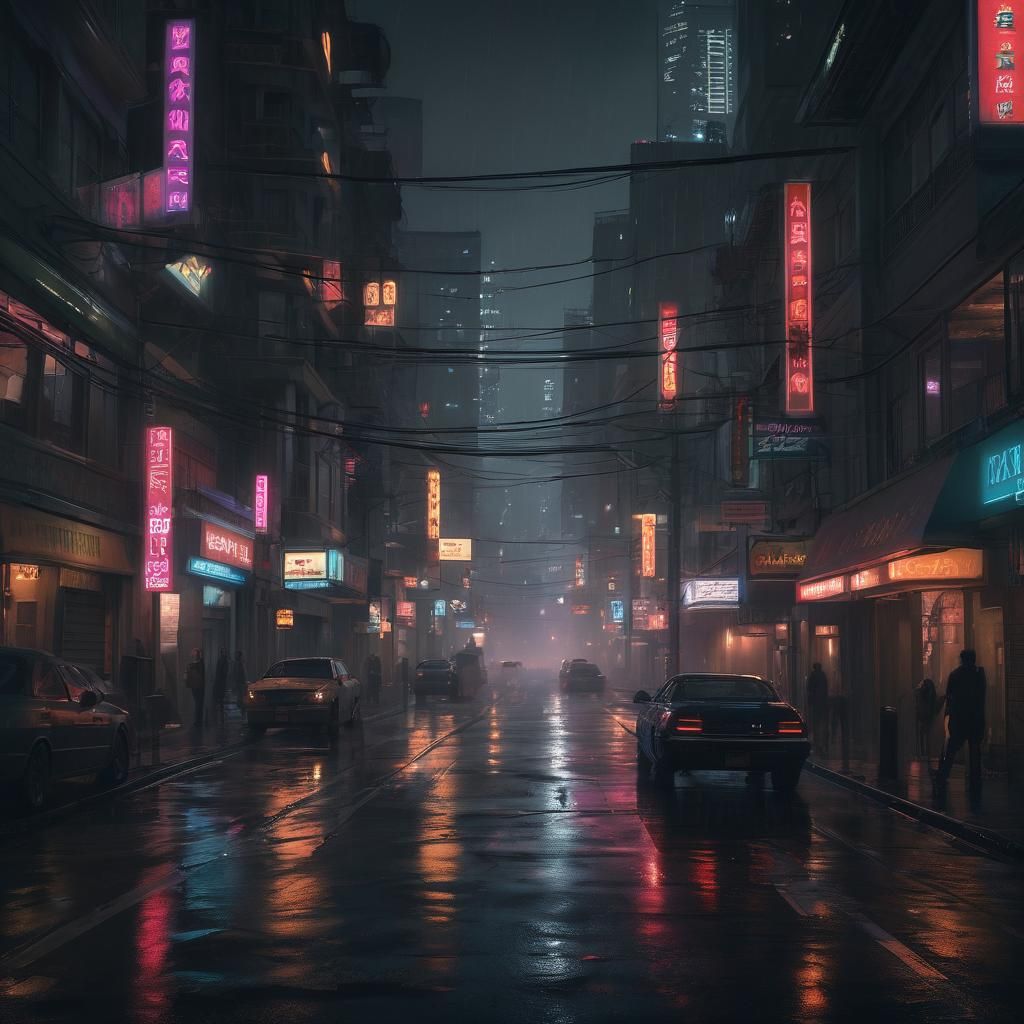 Cyberpunk San Francisco: Neon Liminal Space