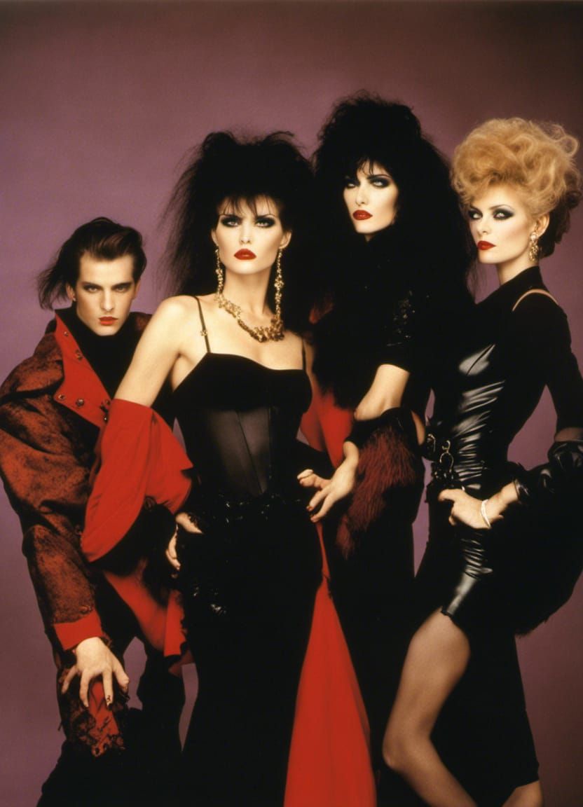 1980s Dark Wave Fashion Photo