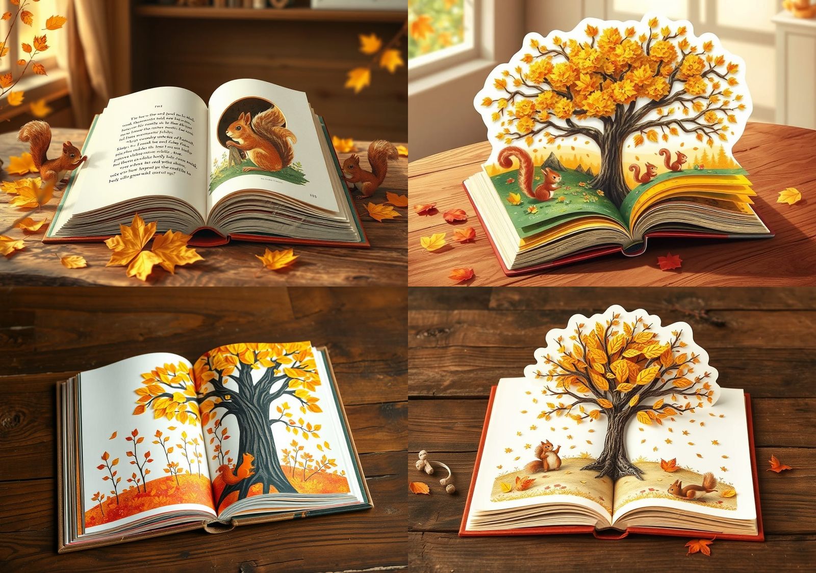 Autumn Children's Book Collage Illustration