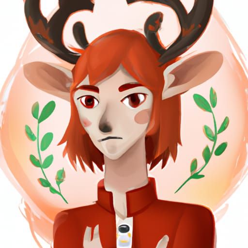 Saint Jude's Fursona: A Red-Haired Deer