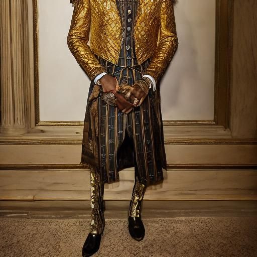 Steampunk Renaissance Portrait of Androgynous Man