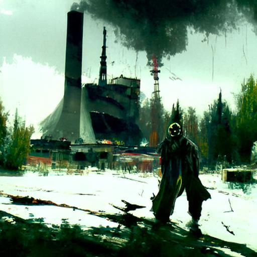 Sinister Chernobyl Scene by Greg Rutkowski