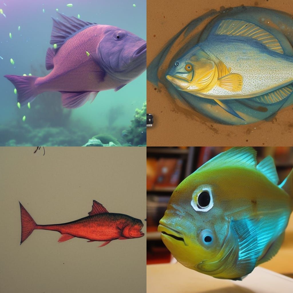 Letter E Fish: Dark Fantasy Concept Art