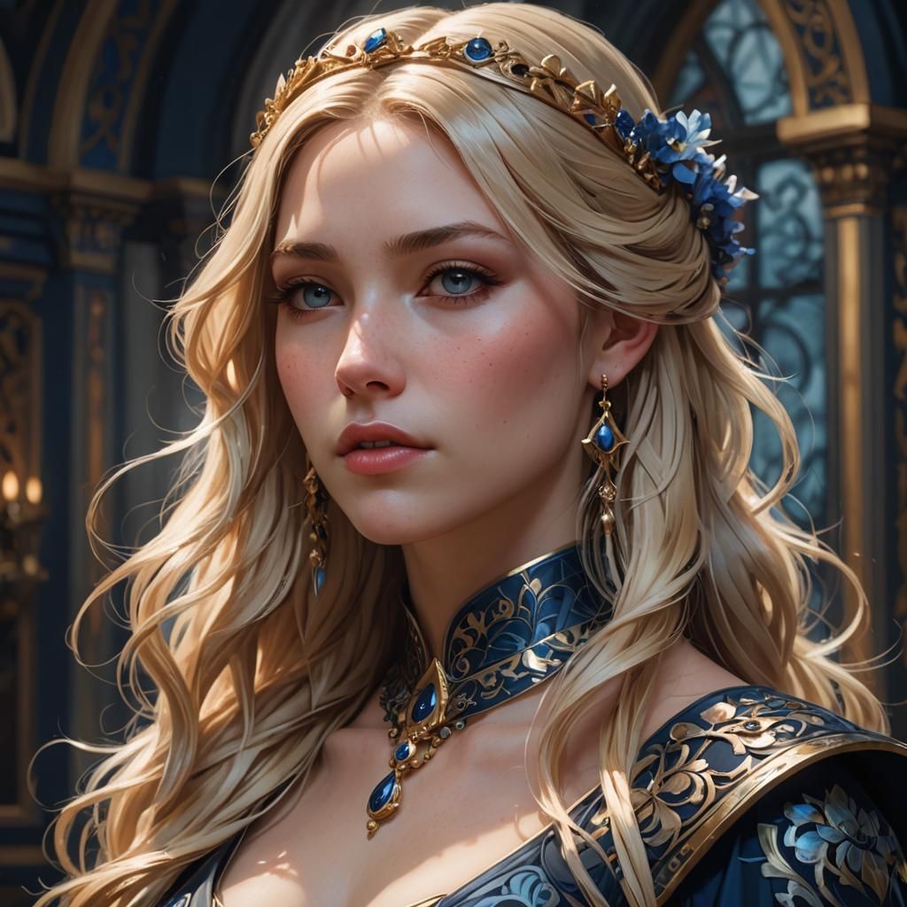 Ethereal Princess in Triadic Hues