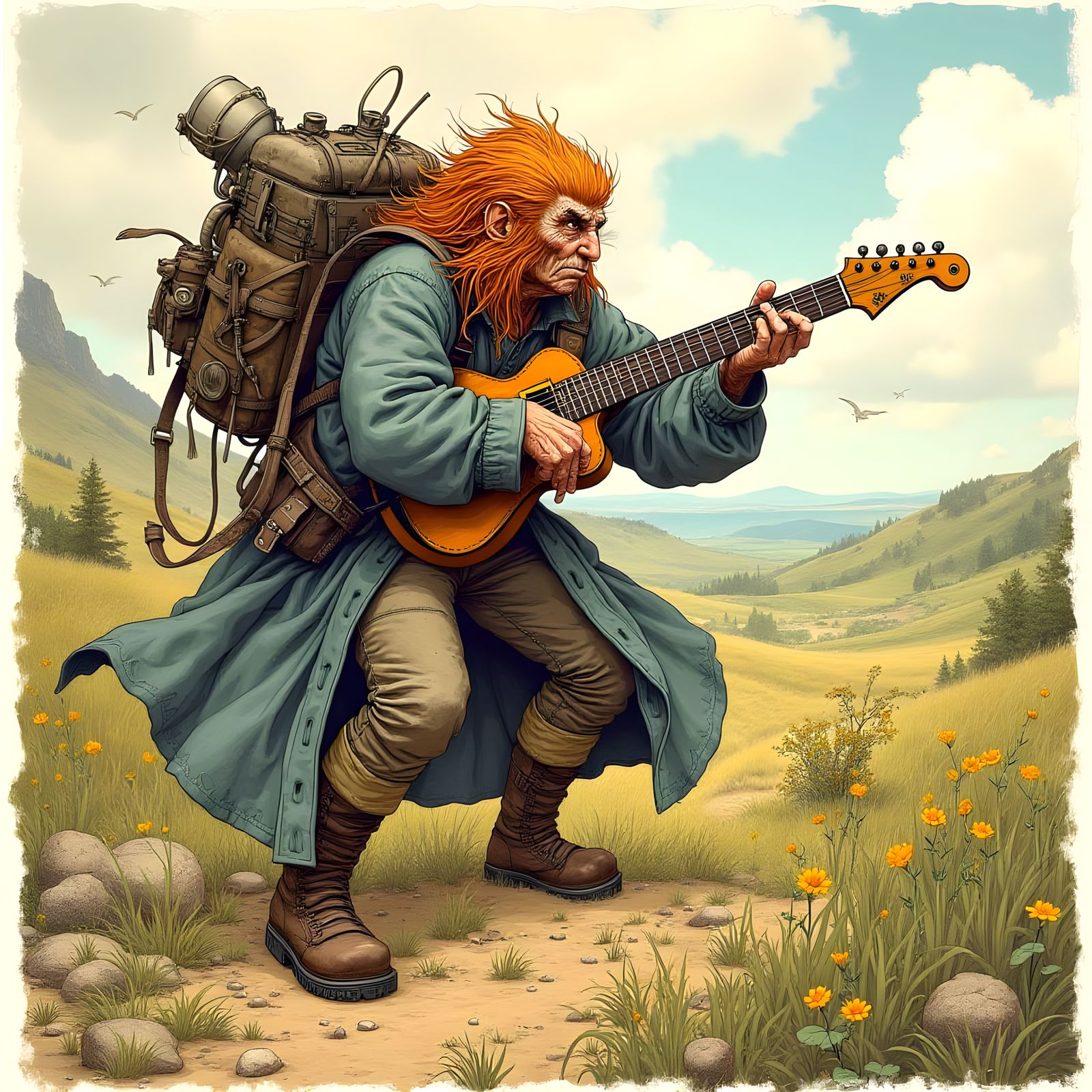 A wild angry Scottish troubadour