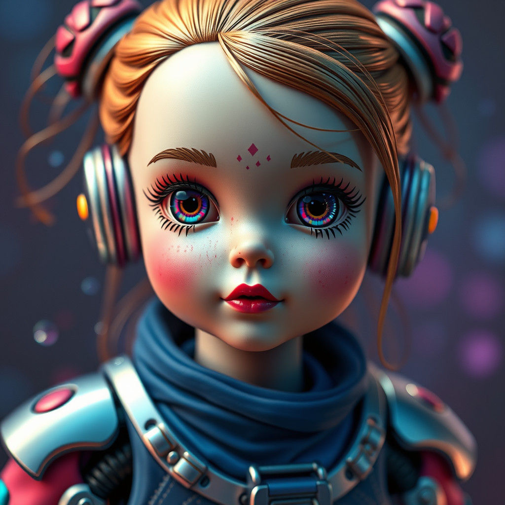High-Tech Doll Toys of Tomorrow in Fantasy Art