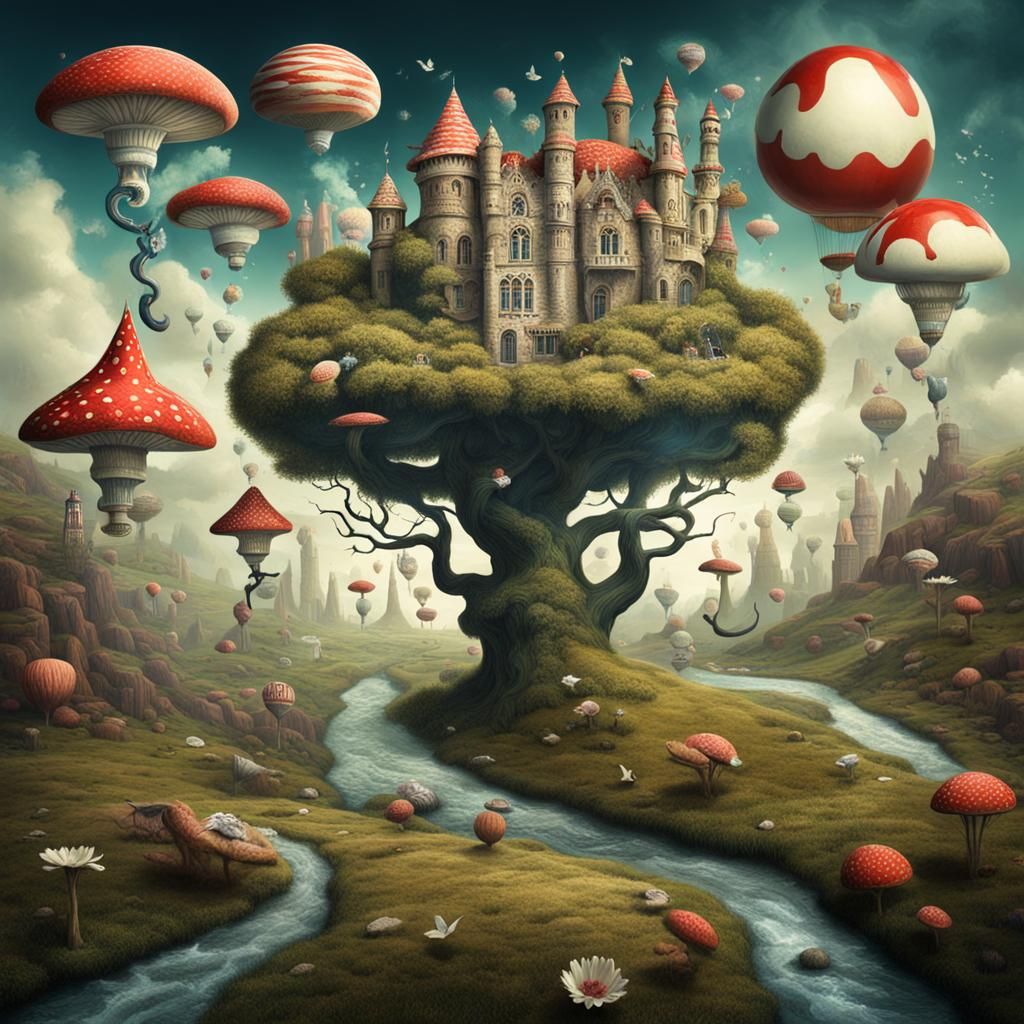 Surreal Wonderland Dreamscape