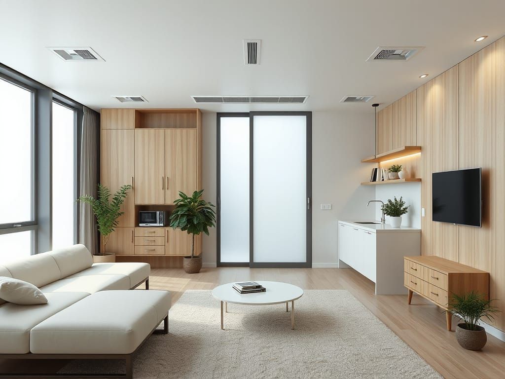 Modern Home Interiors in Frutiger Technozen Style