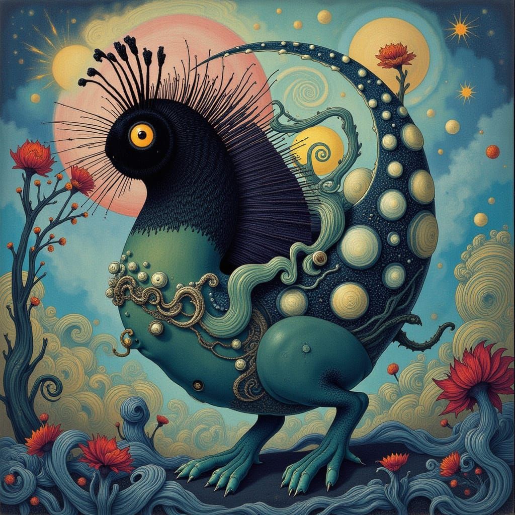 Fractured Renaissance with Cicada Song Aesthetic