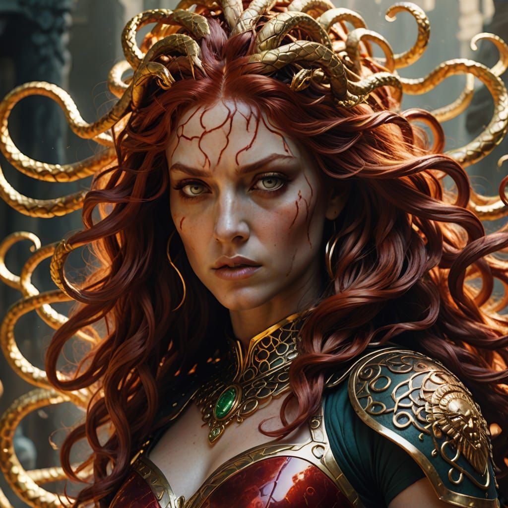 Medusa of Marvel in Fantasy Realism Photography