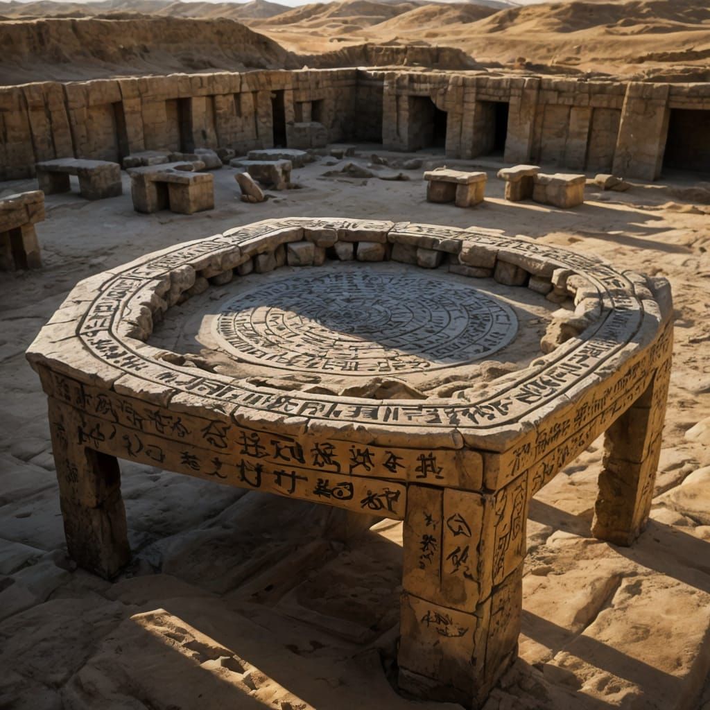 Stone Age Calligraphy at Excavation Site