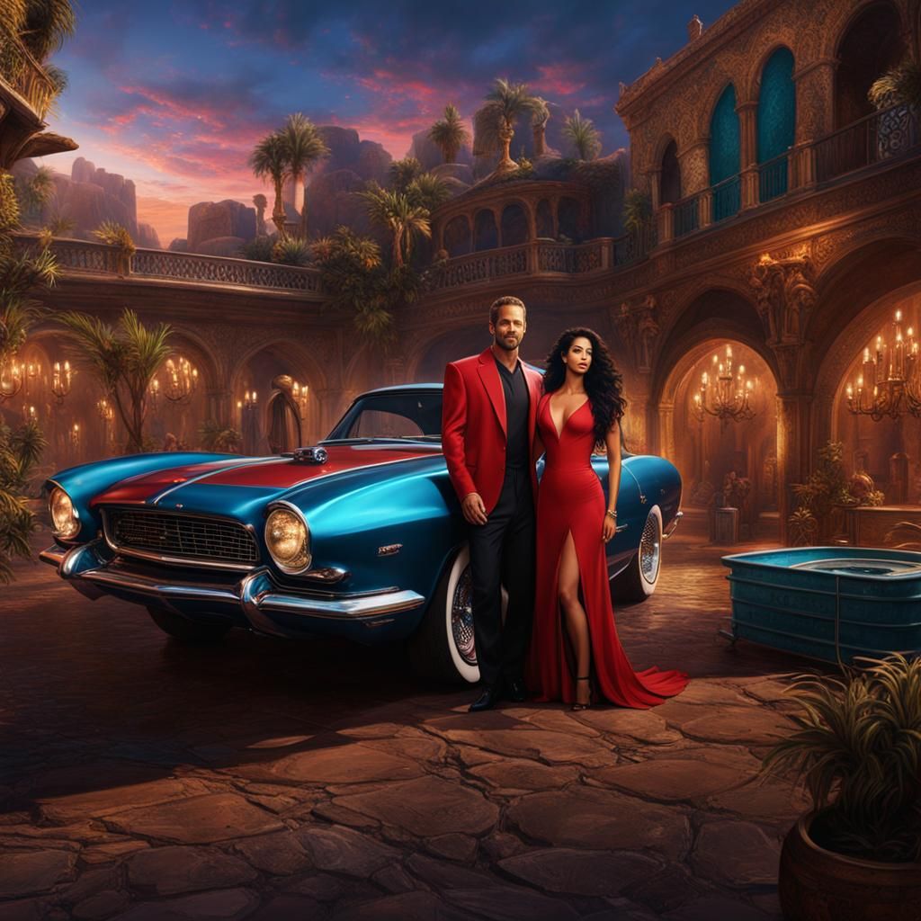 Paul Walker and Selena Quintanilla: Fantasy Concept Art