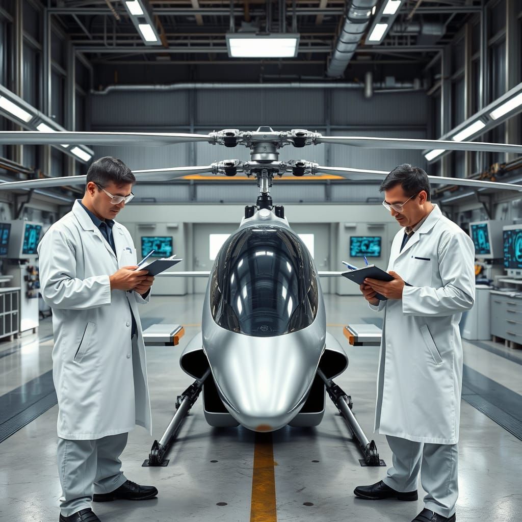 Scientists Analyze Futuristic Pilotless Helicopter Rotor Des...