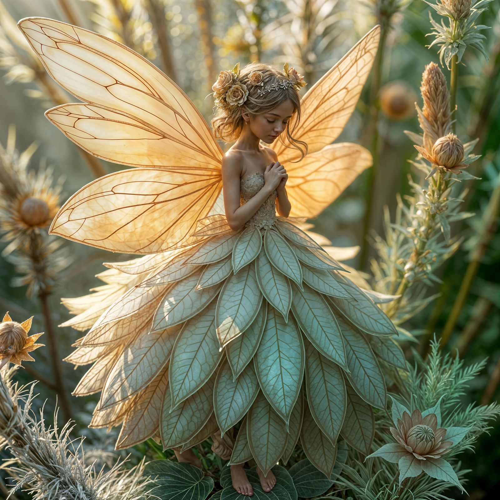 Whimsical Fairy in Enchanted Woodland