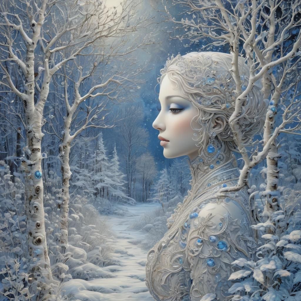 Winter Wonderland in Art Brut Style