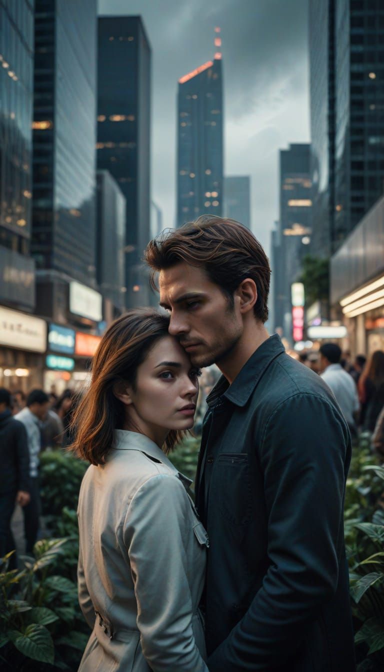 City Meets Garden: A Blended Moment in HDR