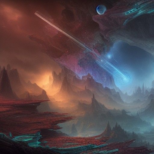 Fantastical Space Concept Art in 8k Resolution