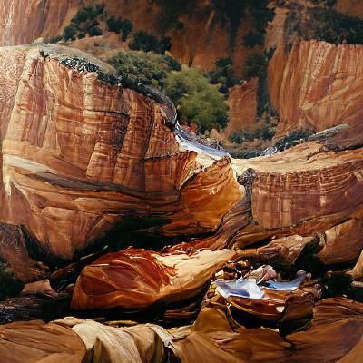 Zion National Park: Oil Painting Landscape
