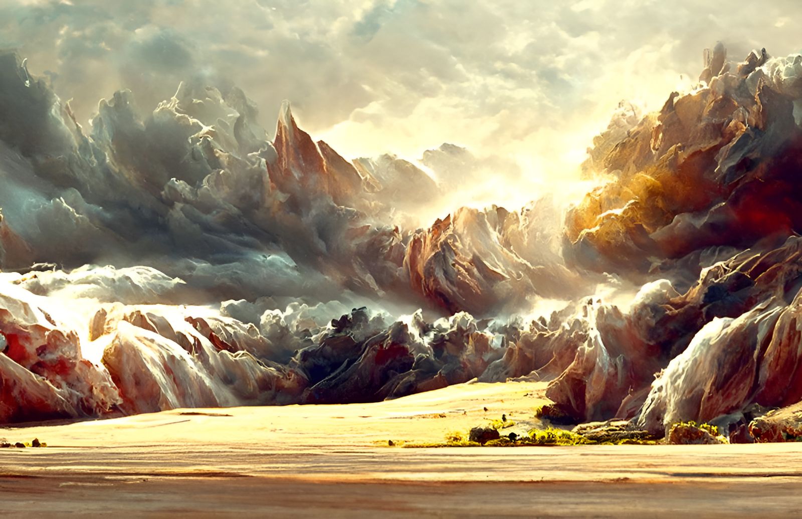 Epic Desert Storm Inspired by Landscape Masters
