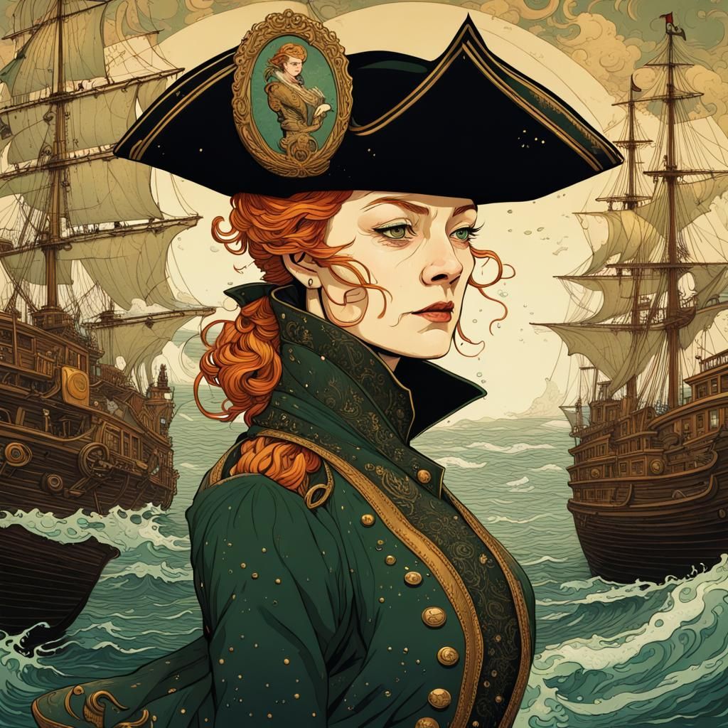 Minerva McGonagall as Pirate Captain in Splash Art