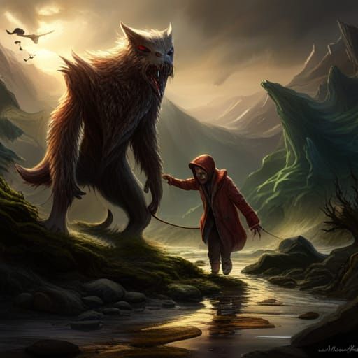 Skinwalker's Hunt: A Detailed Matte Painting