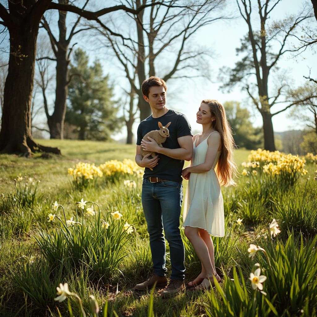 Romantic Woodland Scene with Draco and Hermione