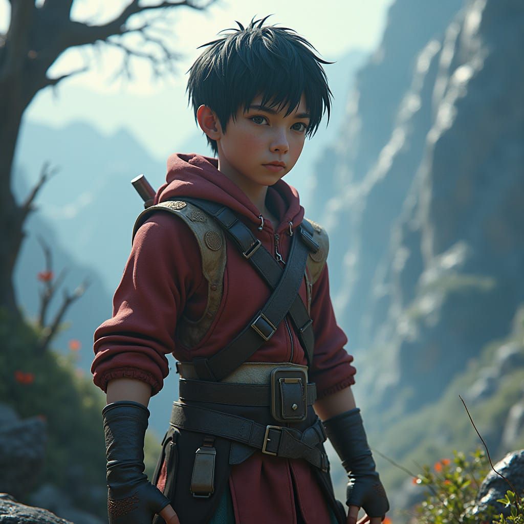 Heroic Baki Stands Tall in Ancient Landscape