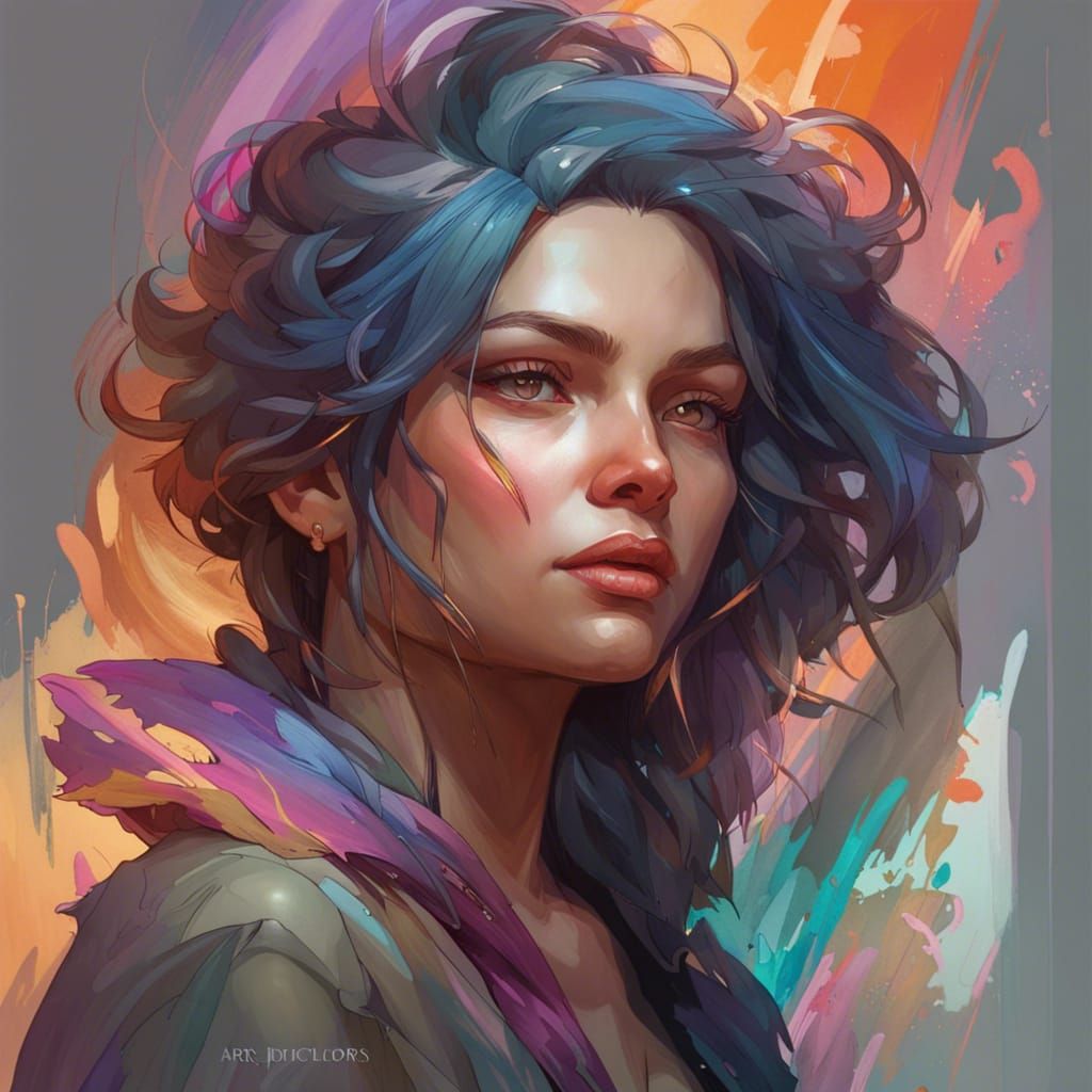 Hyperdetailed Portrait of a Blonde Woman