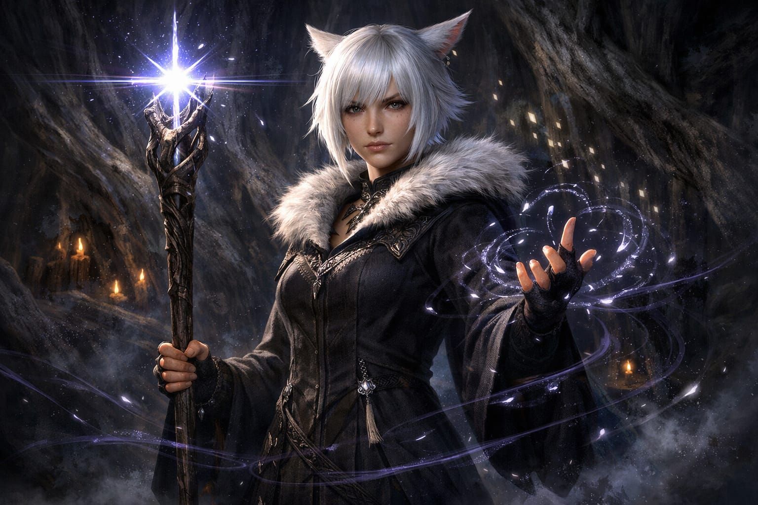 Y'shtola Rhul: Night's Blessed Cat Warlock
