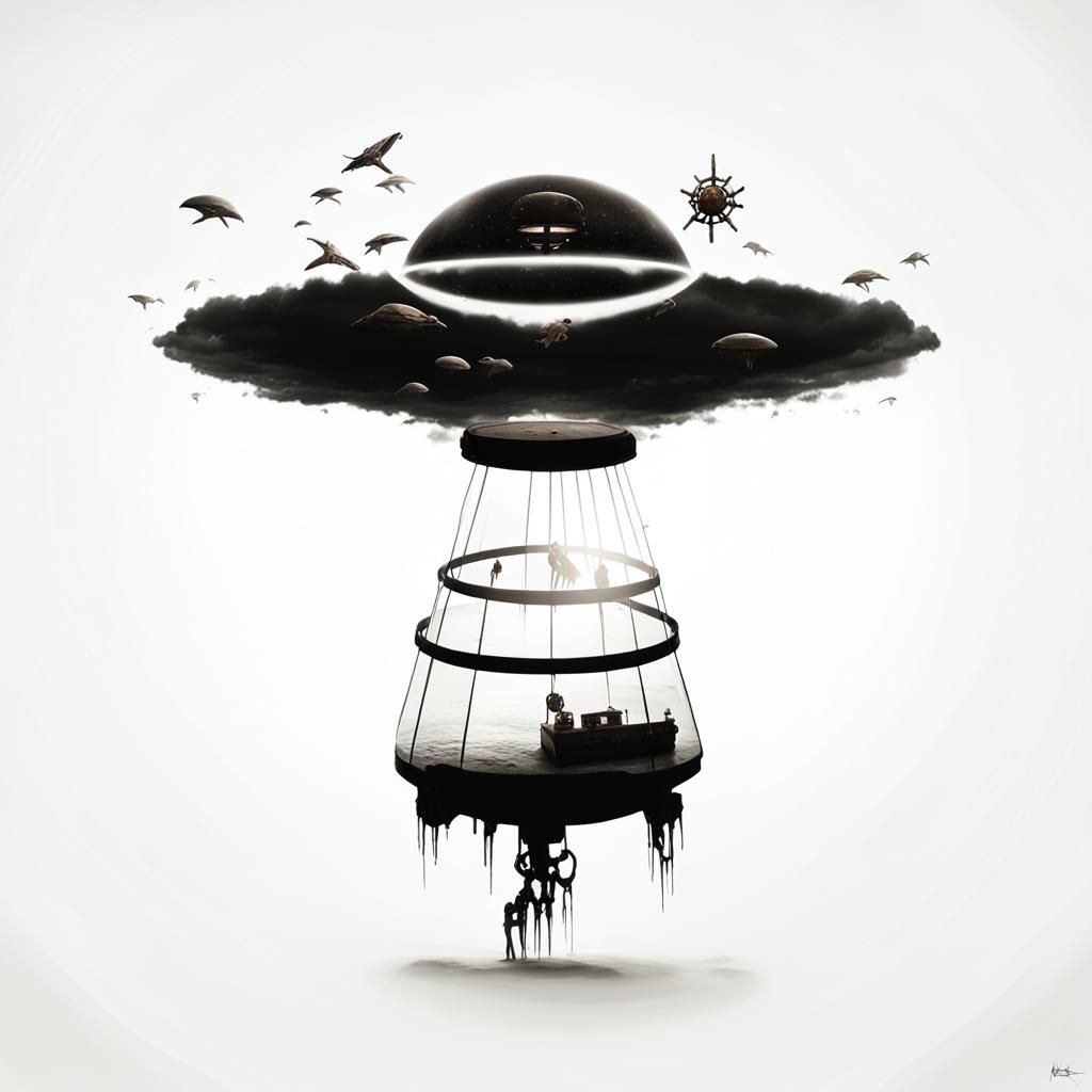 Alien Mothership Chest Discovery on Deserted Beach