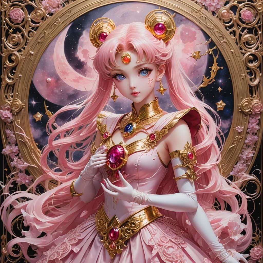 Sailor Moon in Oil Painting Style