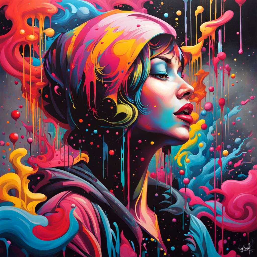 Graffiti Art with Deep Message in Splash Style