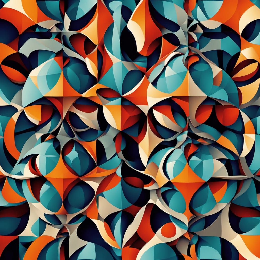 Geometric Abstraction with Tessellating Easter Eggs
