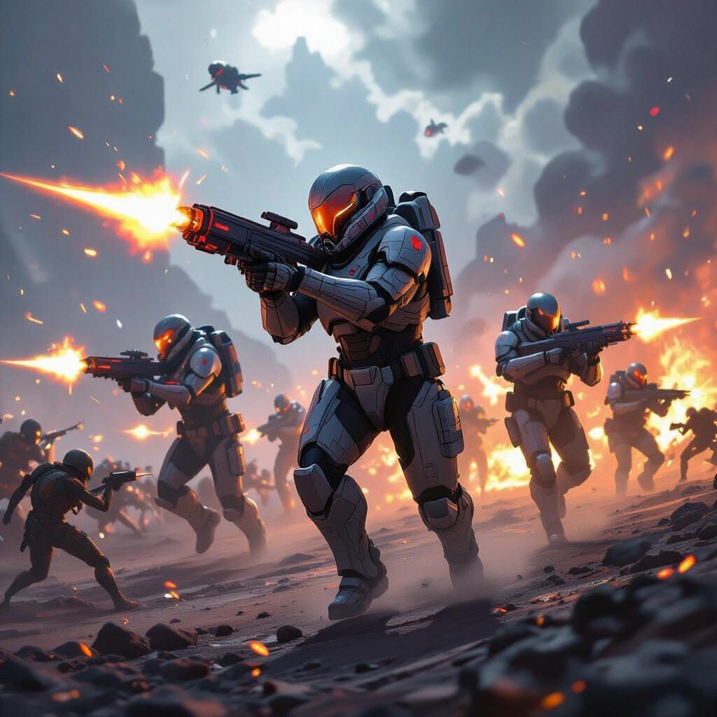 Helldivers Charge Alien Planet in Mass Effect Style