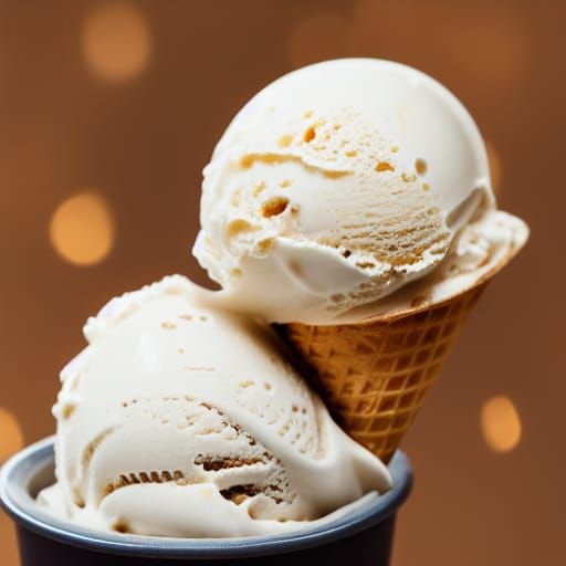 Delicious Ice Cream Close-Up: Professional Photography