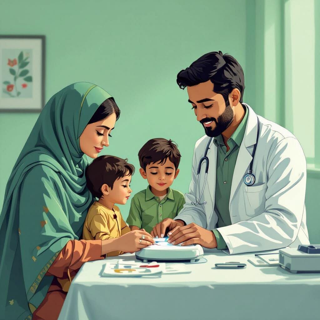 Bangladeshi Family Seeks Circumcision Advice in Clinic