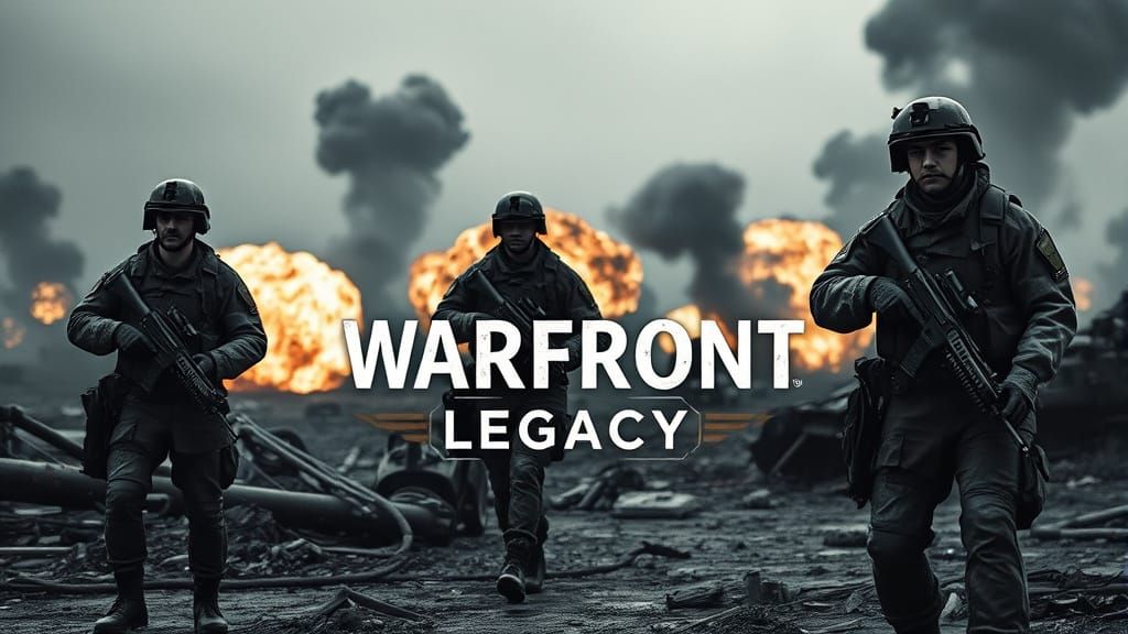 Warfront: Legacy - Soldiers on Battlefield in Grayscale