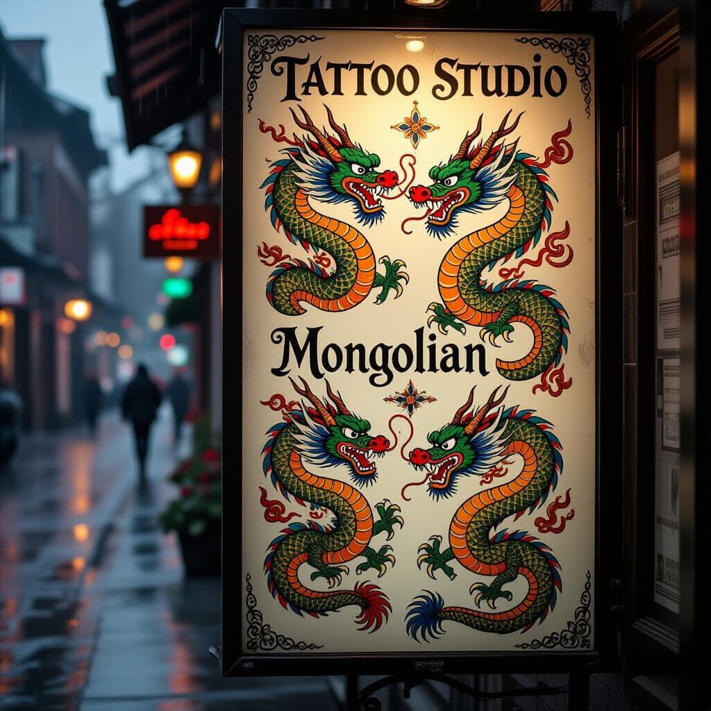 Mongolian tattoo