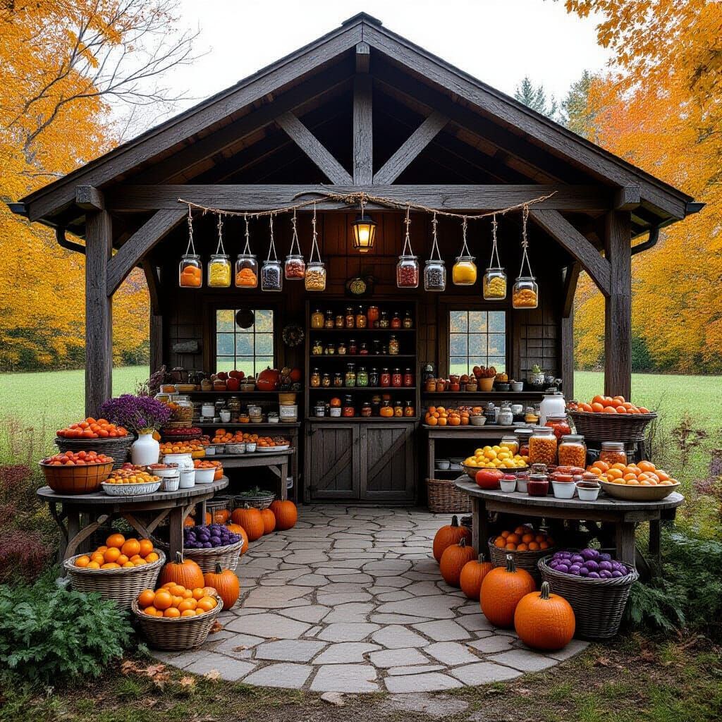spooky halloween farmstand