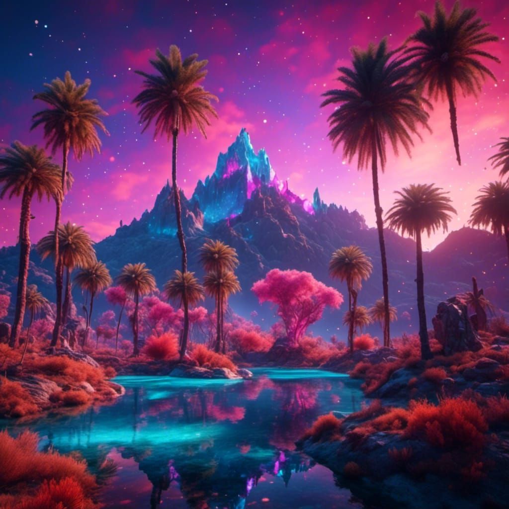 Desert Oasis: Matte Painting in Unreal Engine 5