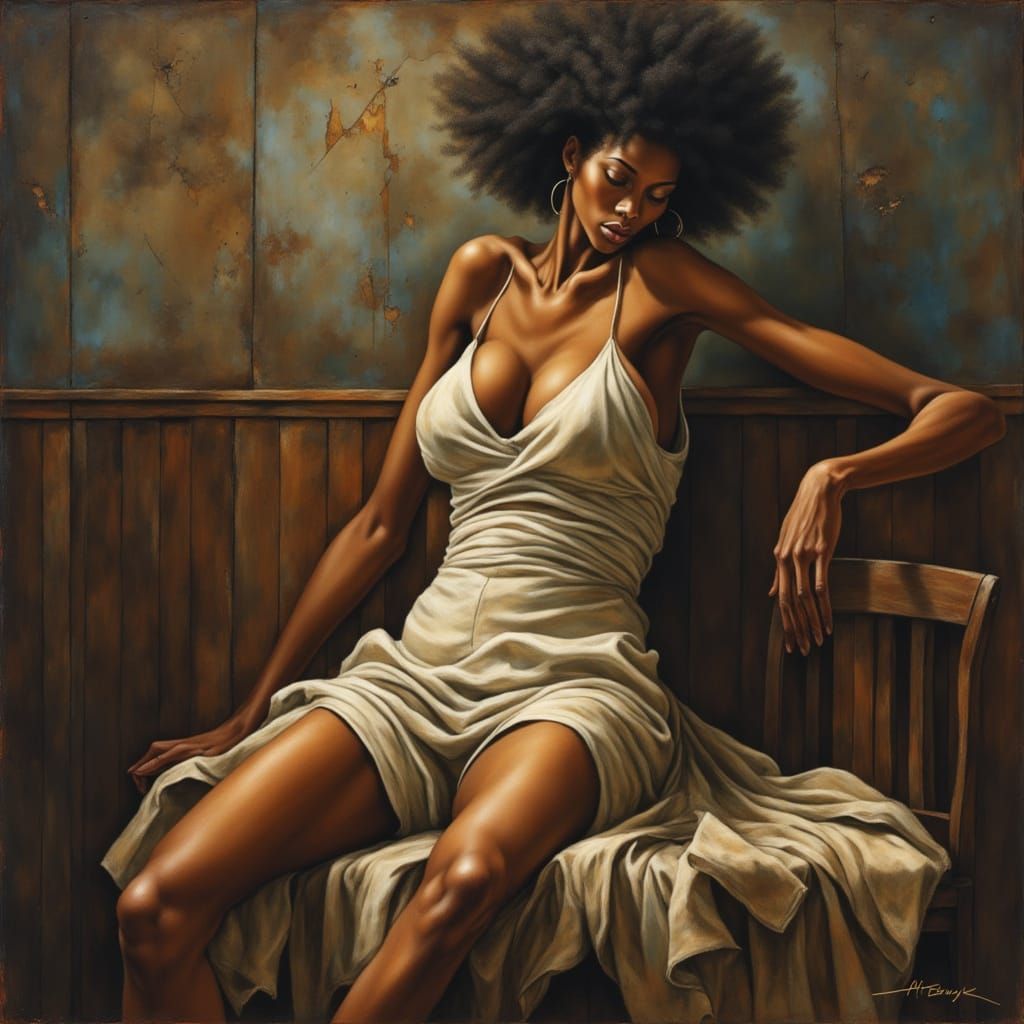 Classical Realism Portrait with Dramatic Chiaroscuro