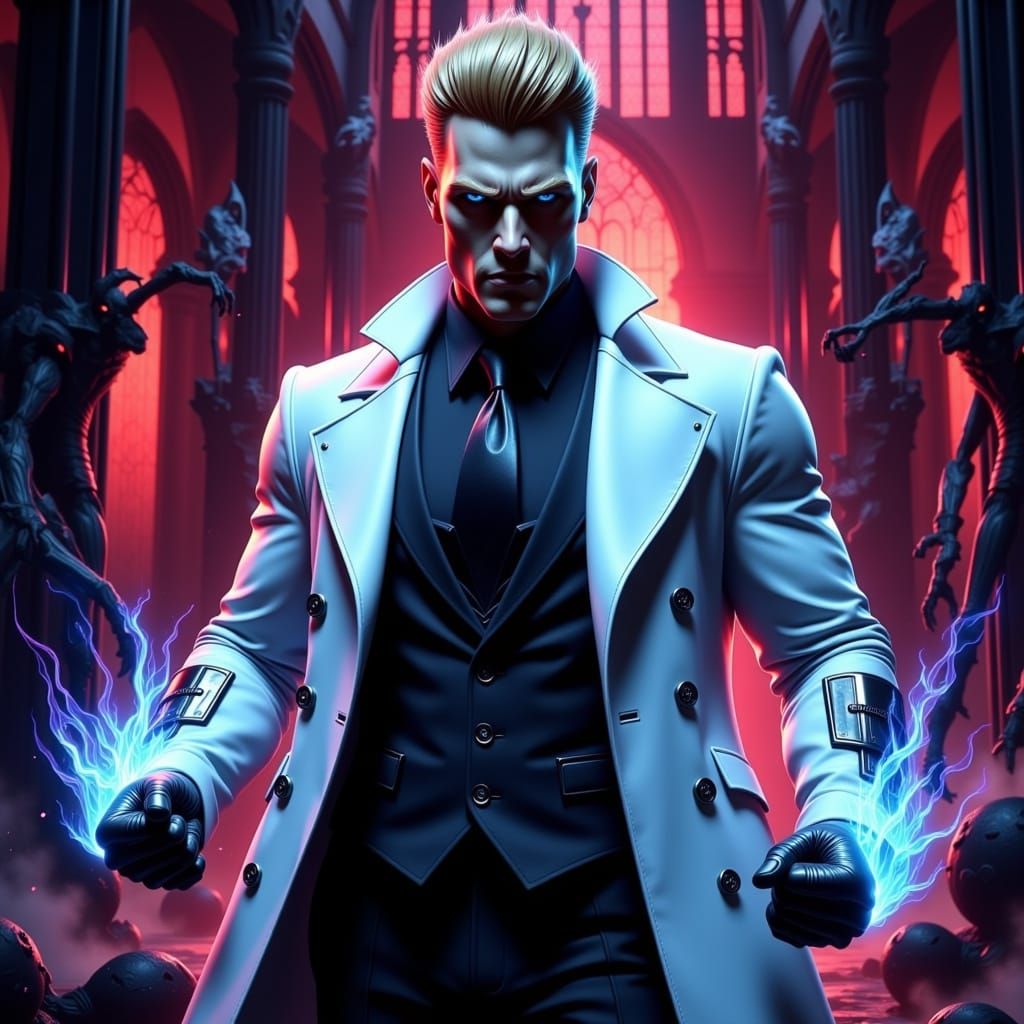 Hyper-Realistic Dark Fantasy Samurai Detective in Cyberpunk ...