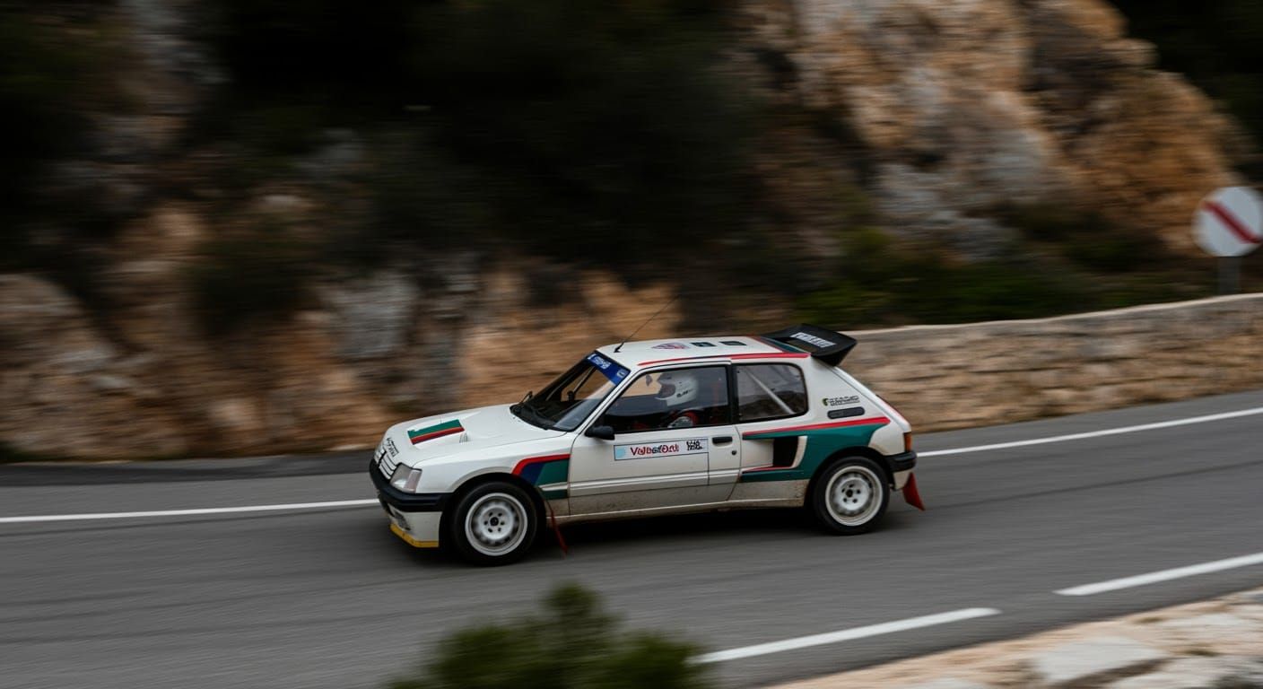Peugeot 205 Turbo 16 Rallye de Monte-Carlo Film Still