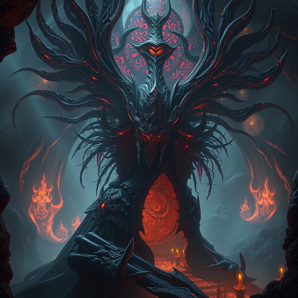 Dark Fantasy Realm in Greg Rutkowski Style